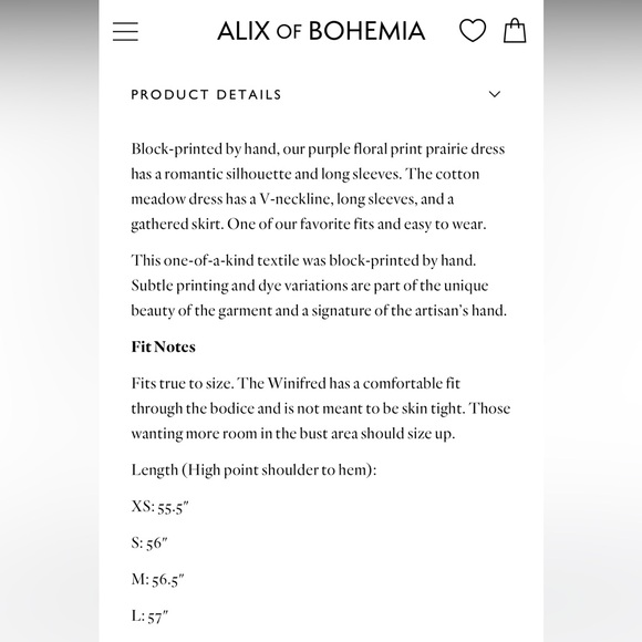 Alix of Bohemia Winifred Lavender Dawn Dress - Picture 7 of 7